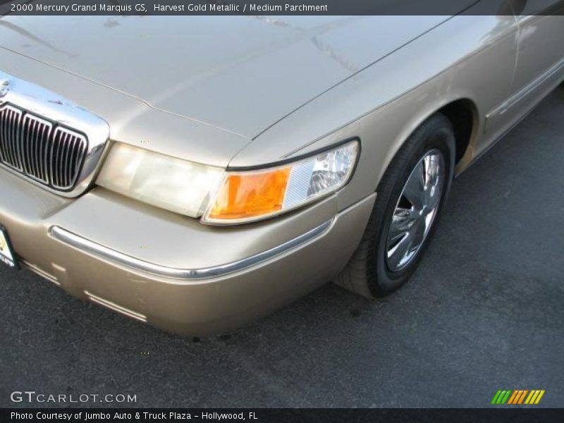 Harvest Gold Metallic / Medium Parchment 2000 Mercury Grand Marquis GS