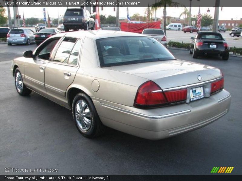 Harvest Gold Metallic / Medium Parchment 2000 Mercury Grand Marquis GS