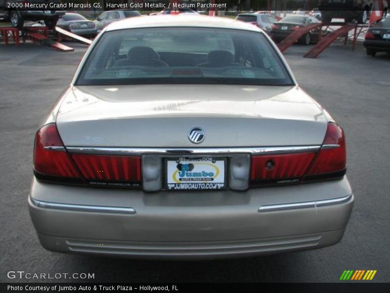 Harvest Gold Metallic / Medium Parchment 2000 Mercury Grand Marquis GS