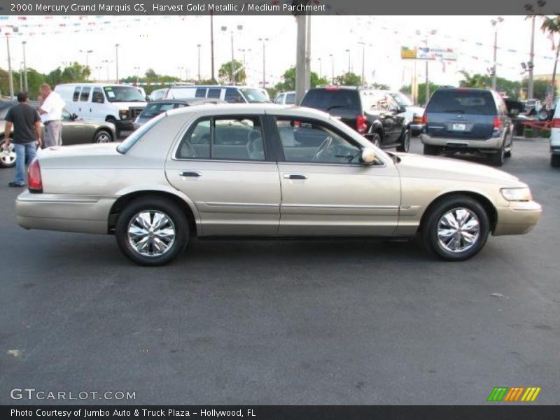 Harvest Gold Metallic / Medium Parchment 2000 Mercury Grand Marquis GS