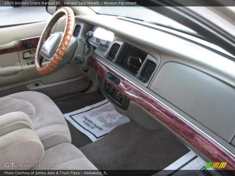 Harvest Gold Metallic / Medium Parchment 2000 Mercury Grand Marquis GS
