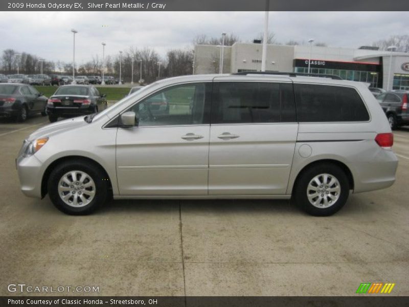 Silver Pearl Metallic / Gray 2009 Honda Odyssey EX