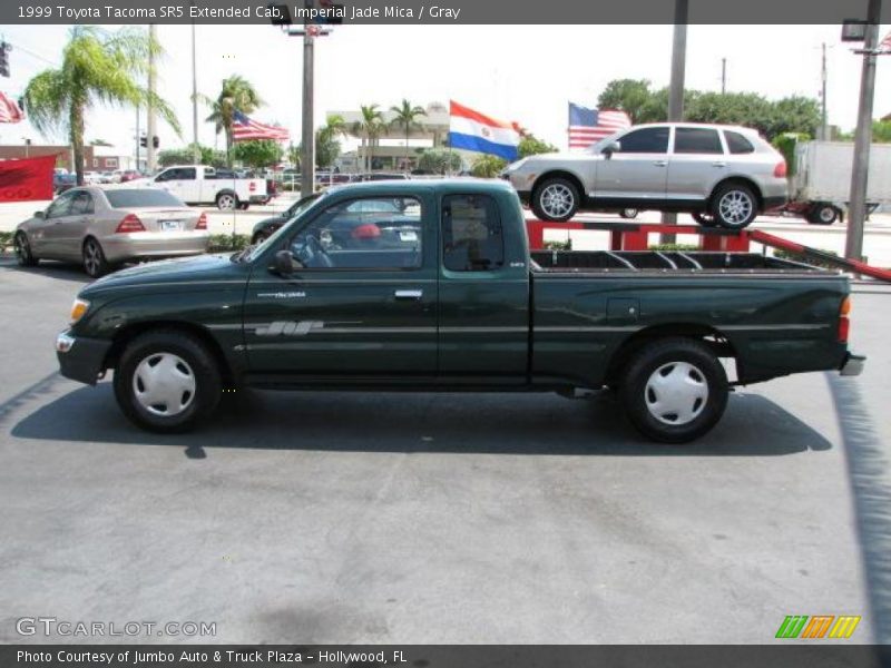 Imperial Jade Mica / Gray 1999 Toyota Tacoma SR5 Extended Cab