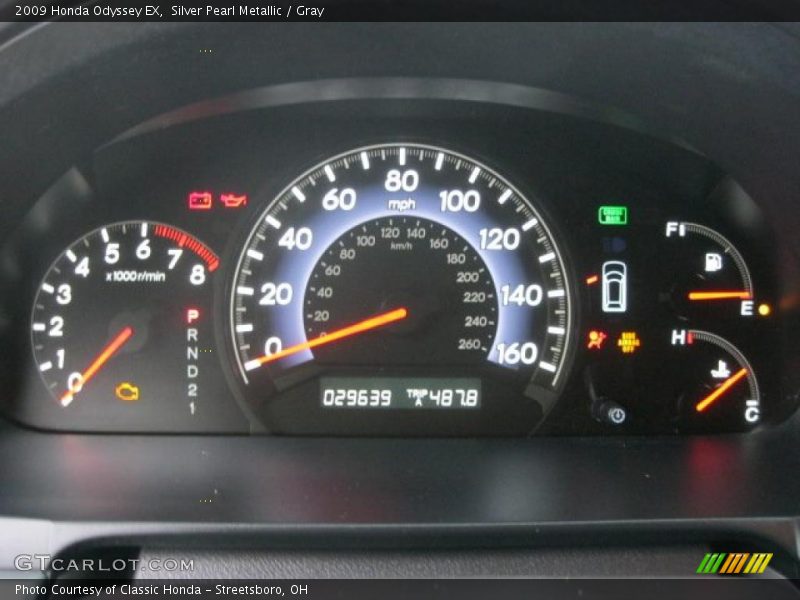  2009 Odyssey EX EX Gauges