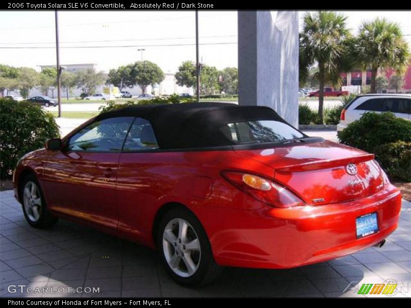Absolutely Red / Dark Stone 2006 Toyota Solara SLE V6 Convertible