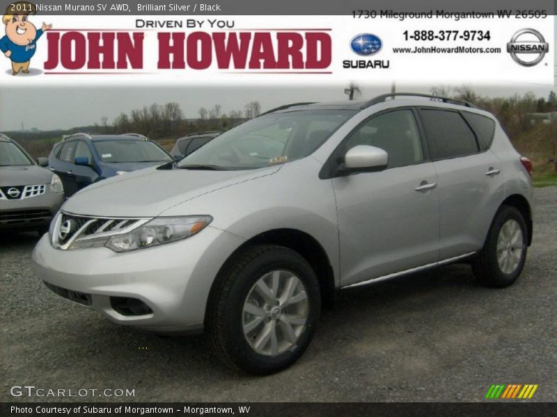Brilliant Silver / Black 2011 Nissan Murano SV AWD