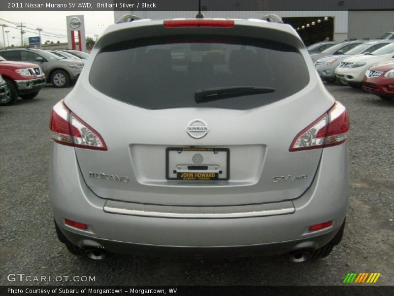 Brilliant Silver / Black 2011 Nissan Murano SV AWD