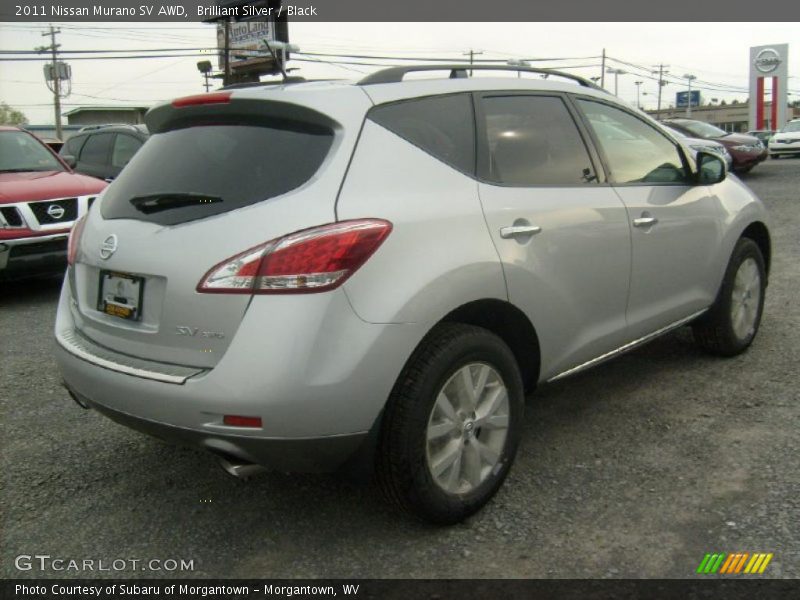 Brilliant Silver / Black 2011 Nissan Murano SV AWD