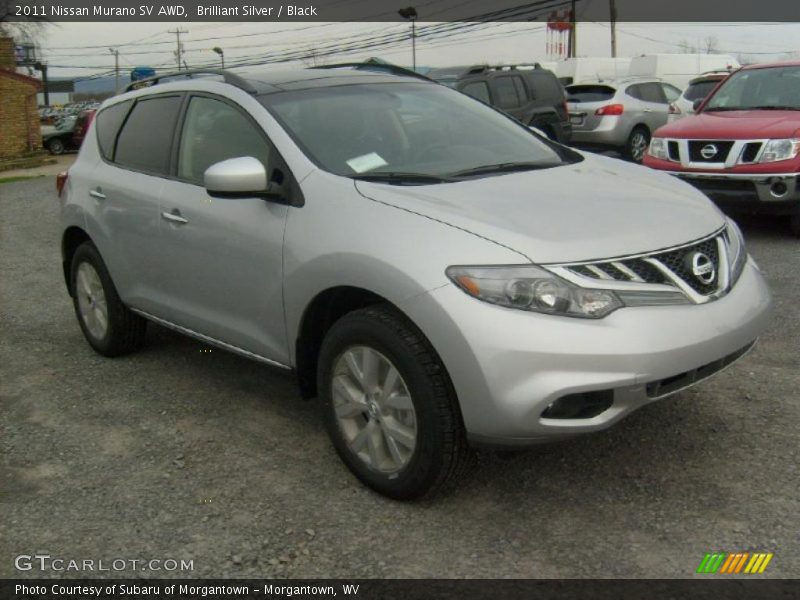 Brilliant Silver / Black 2011 Nissan Murano SV AWD