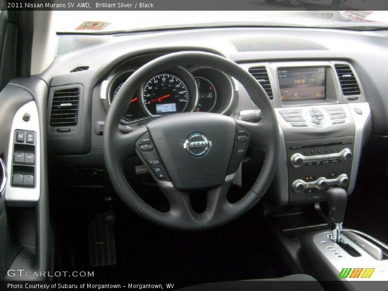 Brilliant Silver / Black 2011 Nissan Murano SV AWD