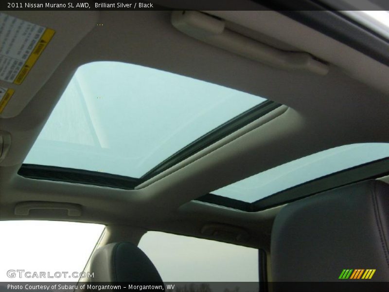 Brilliant Silver / Black 2011 Nissan Murano SL AWD