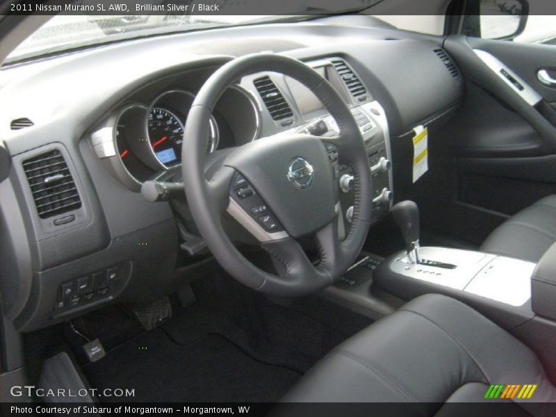 Brilliant Silver / Black 2011 Nissan Murano SL AWD