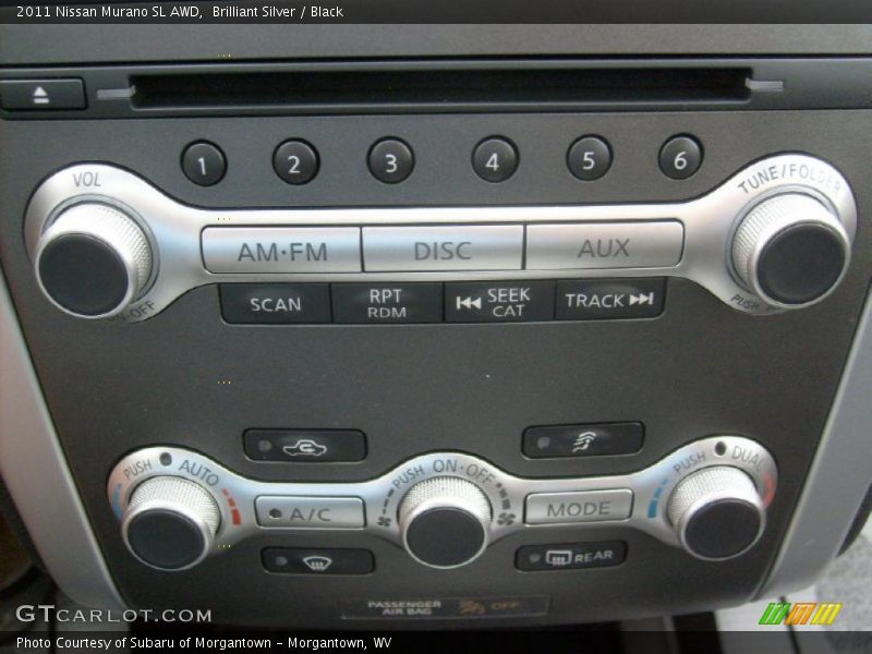 Brilliant Silver / Black 2011 Nissan Murano SL AWD