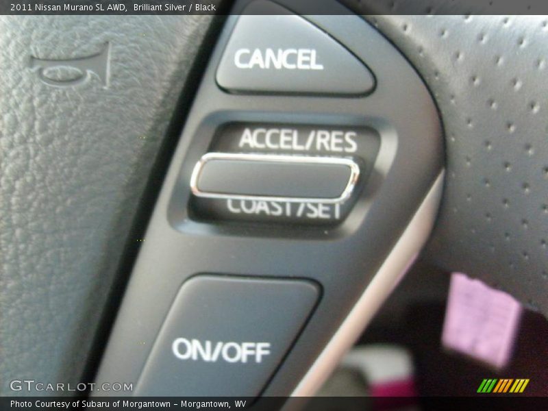 Brilliant Silver / Black 2011 Nissan Murano SL AWD