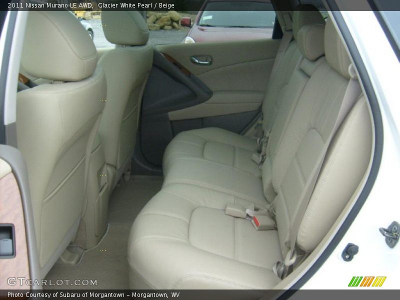 Glacier White Pearl / Beige 2011 Nissan Murano LE AWD