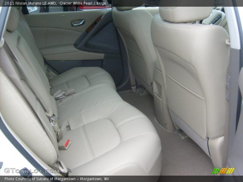 Glacier White Pearl / Beige 2011 Nissan Murano LE AWD