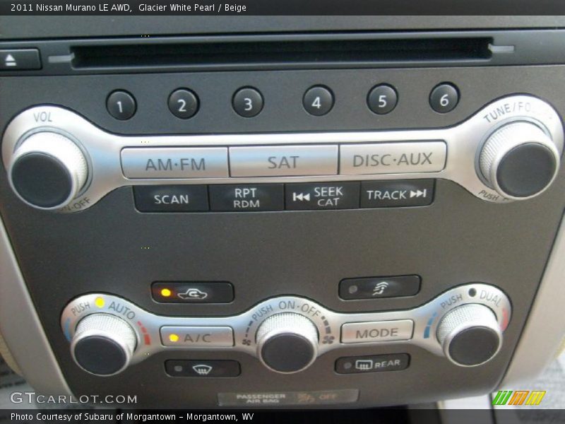 Glacier White Pearl / Beige 2011 Nissan Murano LE AWD