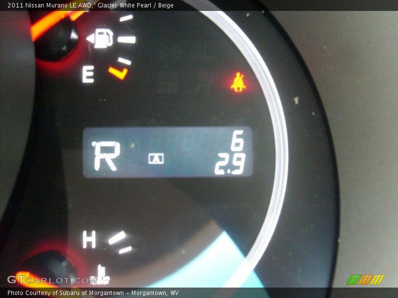 Glacier White Pearl / Beige 2011 Nissan Murano LE AWD