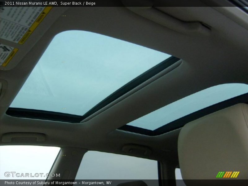 Super Black / Beige 2011 Nissan Murano LE AWD