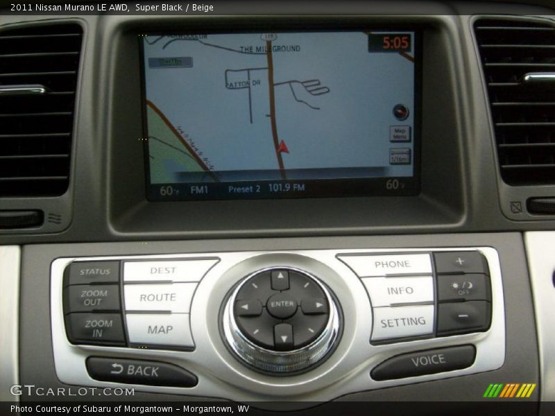 Navigation of 2011 Murano LE AWD