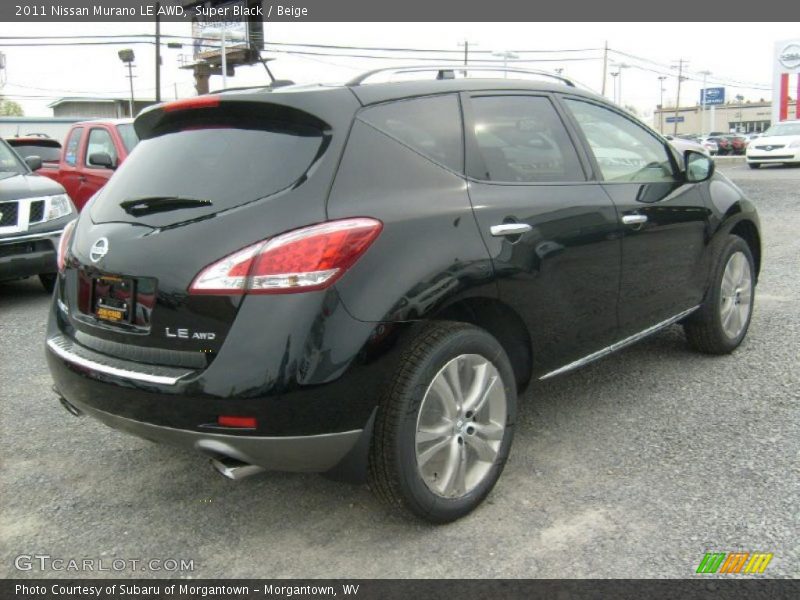 Super Black / Beige 2011 Nissan Murano LE AWD