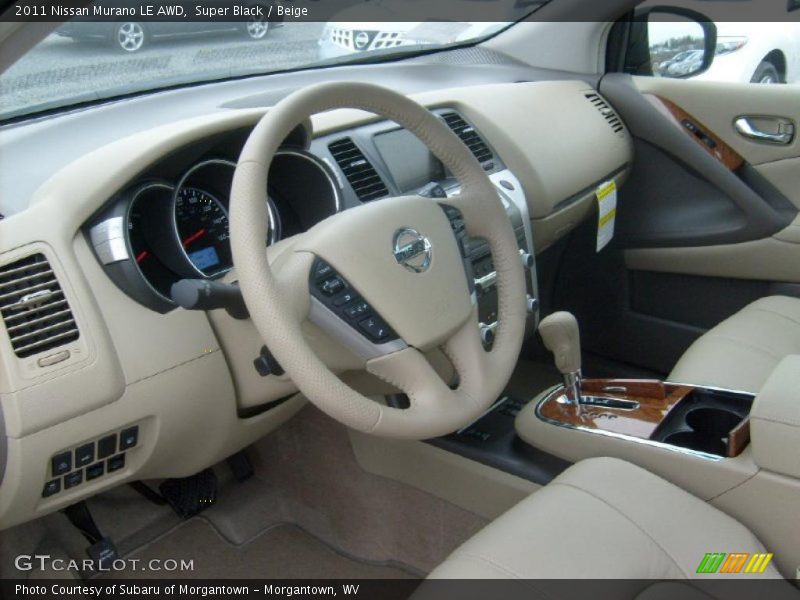 Super Black / Beige 2011 Nissan Murano LE AWD