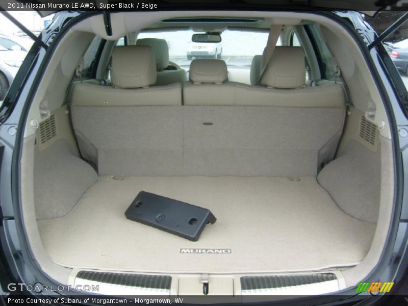 Super Black / Beige 2011 Nissan Murano LE AWD