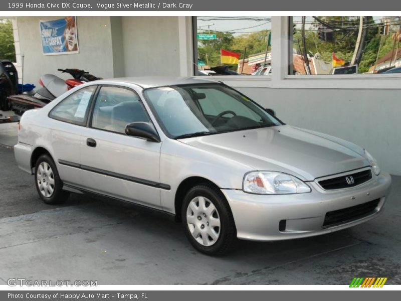 Vogue Silver Metallic / Dark Gray 1999 Honda Civic DX Coupe