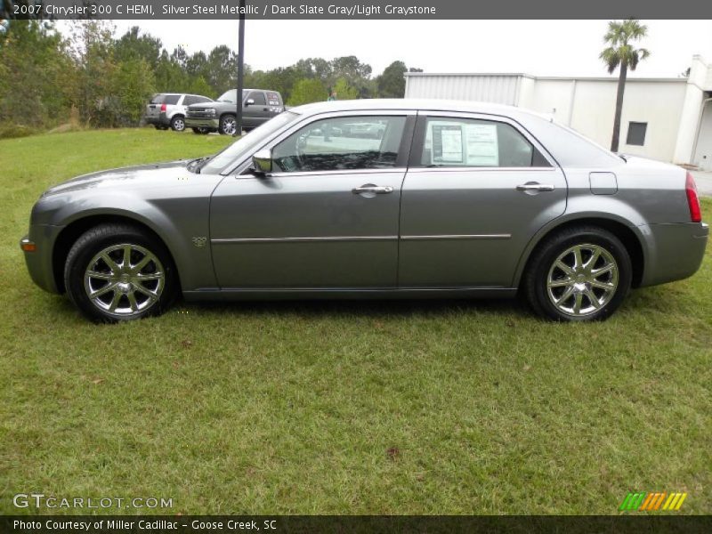 Silver Steel Metallic / Dark Slate Gray/Light Graystone 2007 Chrysler 300 C HEMI