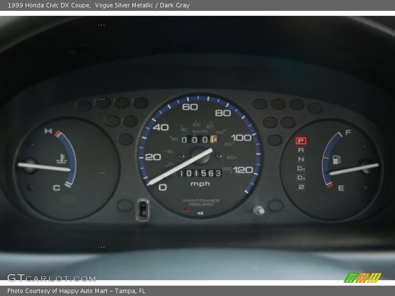  1999 Civic DX Coupe DX Coupe Gauges