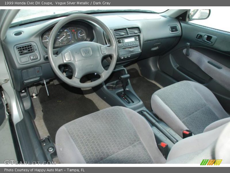 Dark Gray Interior - 1999 Civic DX Coupe 