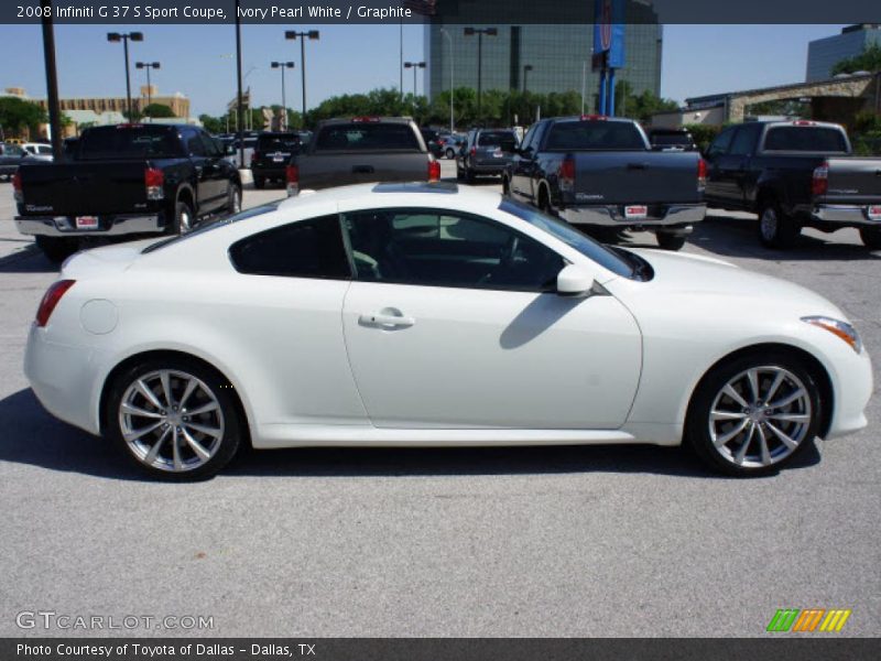  2008 G 37 S Sport Coupe Ivory Pearl White