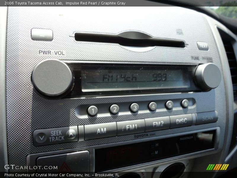 Controls of 2006 Tacoma Access Cab