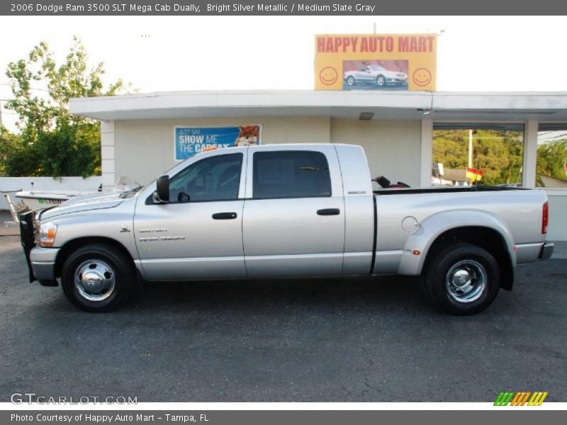 Bright Silver Metallic / Medium Slate Gray 2006 Dodge Ram 3500 SLT Mega Cab Dually