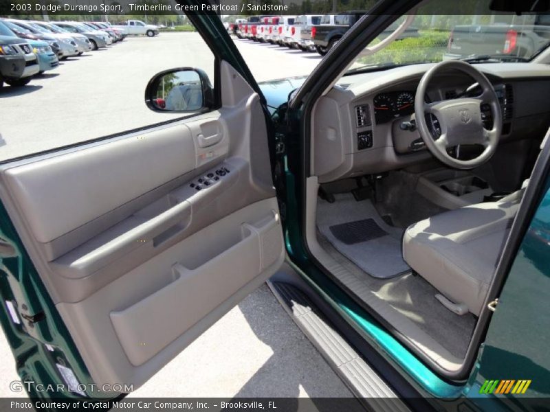 Timberline Green Pearlcoat / Sandstone 2003 Dodge Durango Sport
