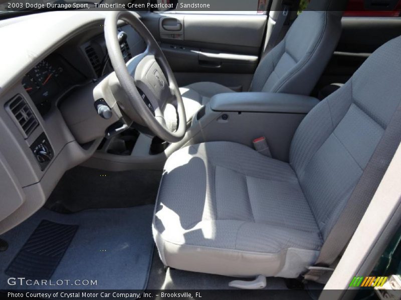 Timberline Green Pearlcoat / Sandstone 2003 Dodge Durango Sport