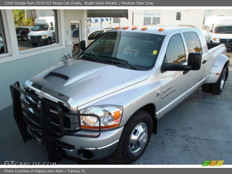 Bright Silver Metallic / Medium Slate Gray 2006 Dodge Ram 3500 SLT Mega Cab Dually