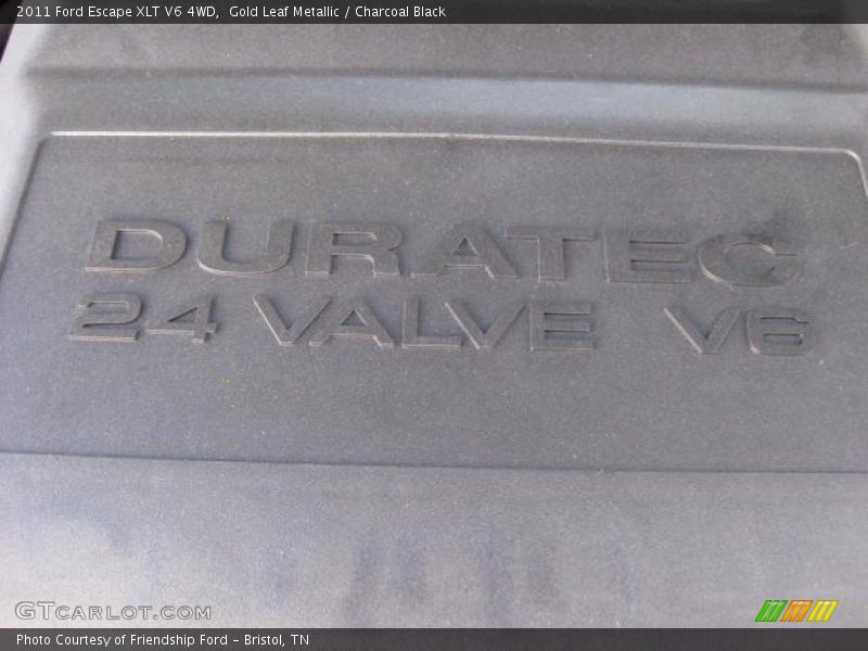 Gold Leaf Metallic / Charcoal Black 2011 Ford Escape XLT V6 4WD