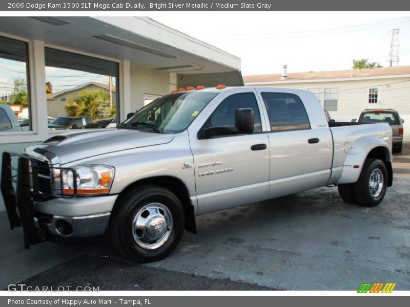 Bright Silver Metallic / Medium Slate Gray 2006 Dodge Ram 3500 SLT Mega Cab Dually