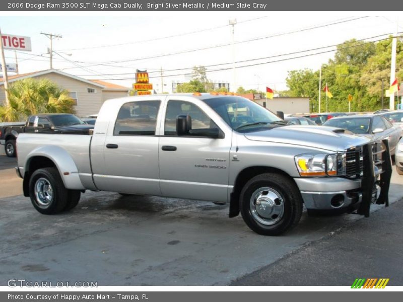 Bright Silver Metallic / Medium Slate Gray 2006 Dodge Ram 3500 SLT Mega Cab Dually