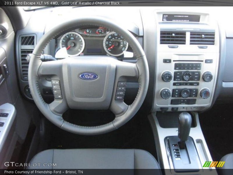 Gold Leaf Metallic / Charcoal Black 2011 Ford Escape XLT V6 4WD