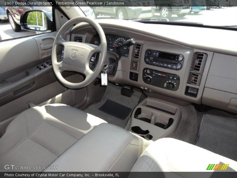 Timberline Green Pearlcoat / Sandstone 2003 Dodge Durango Sport