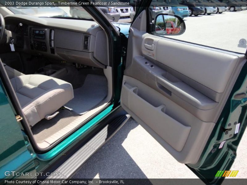 Timberline Green Pearlcoat / Sandstone 2003 Dodge Durango Sport