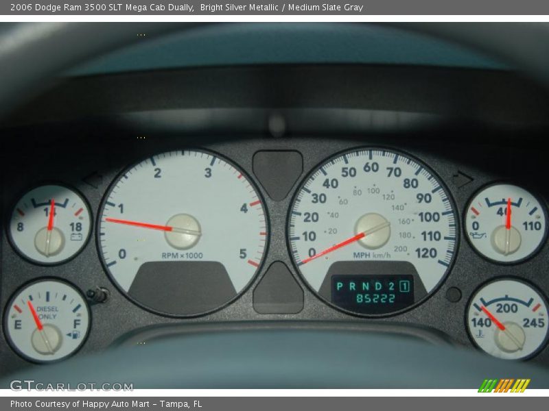  2006 Ram 3500 SLT Mega Cab Dually SLT Mega Cab Dually Gauges