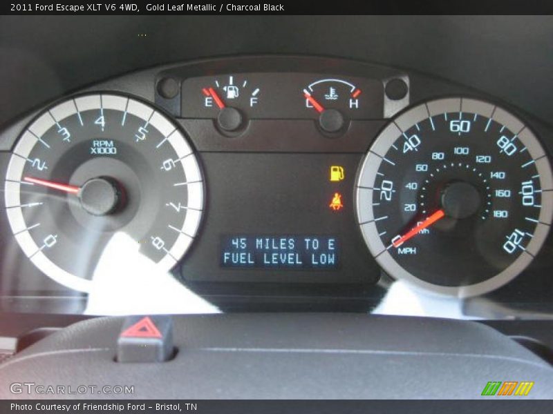 Gold Leaf Metallic / Charcoal Black 2011 Ford Escape XLT V6 4WD