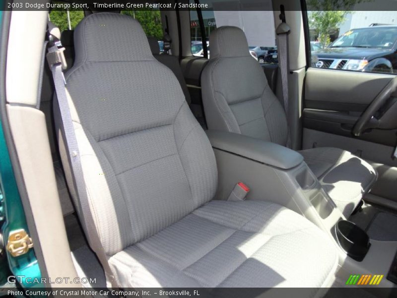 Timberline Green Pearlcoat / Sandstone 2003 Dodge Durango Sport
