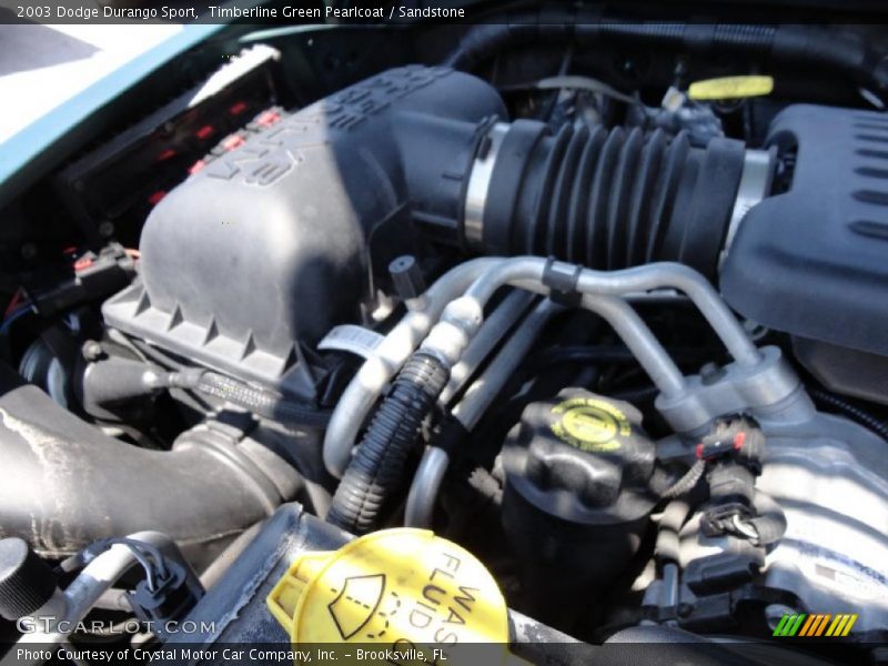 Timberline Green Pearlcoat / Sandstone 2003 Dodge Durango Sport