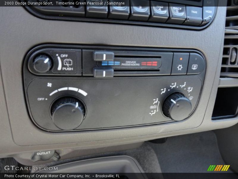 Timberline Green Pearlcoat / Sandstone 2003 Dodge Durango Sport