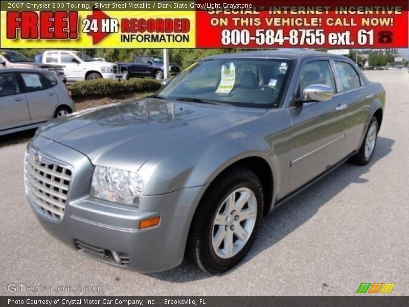 Silver Steel Metallic / Dark Slate Gray/Light Graystone 2007 Chrysler 300 Touring