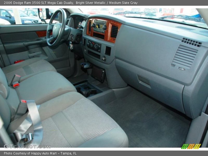Bright Silver Metallic / Medium Slate Gray 2006 Dodge Ram 3500 SLT Mega Cab Dually